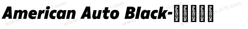 American Auto Black字体转换